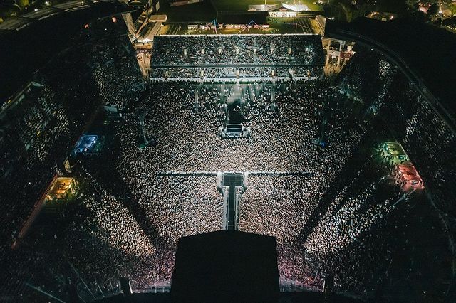 Show da Six60 no Eden Park Stadium, na Nova Zelândia