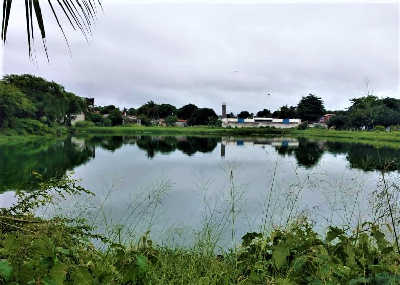 Lagoa de captação em Natal