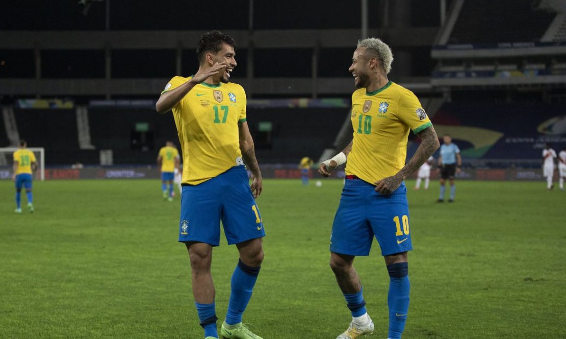 Lucas Paquetá e Neymar