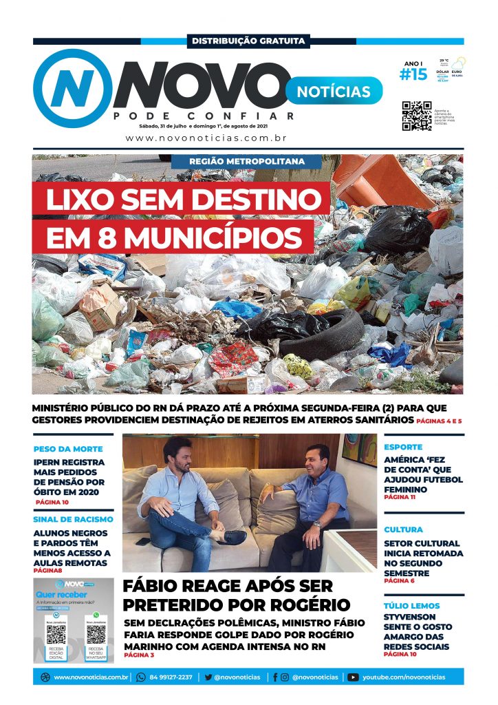 Capa Novo Notícias 31 de julho