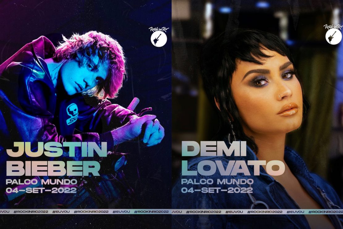 Justin Bieber e Demi Lovato são confirmados no Rock in Rio 2022