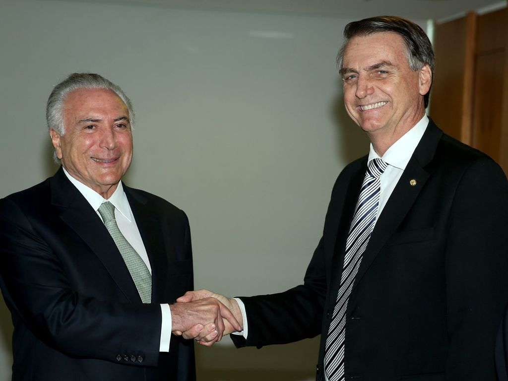 Michel Temer e Jair Bolsonaro