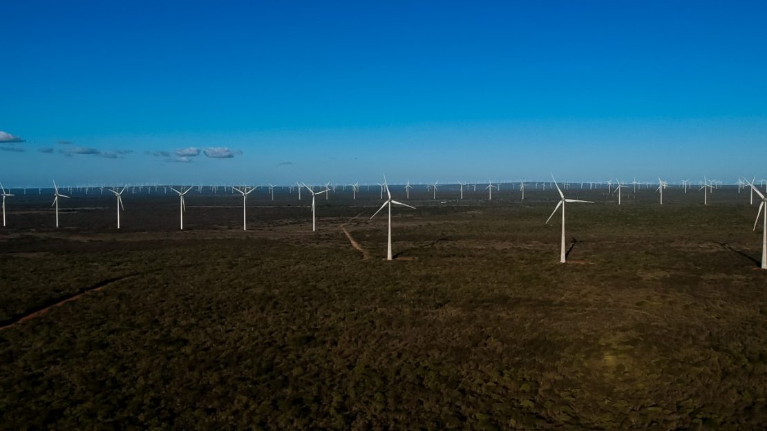 Parque eólico em Jandaíra