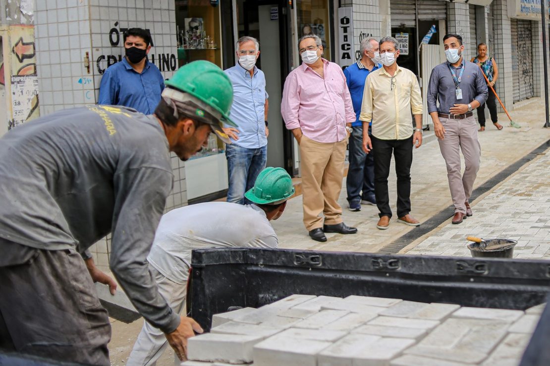 Finalização do calçadão da rua Coronel Cascudo é mais uma etapa da requalificação do Centro