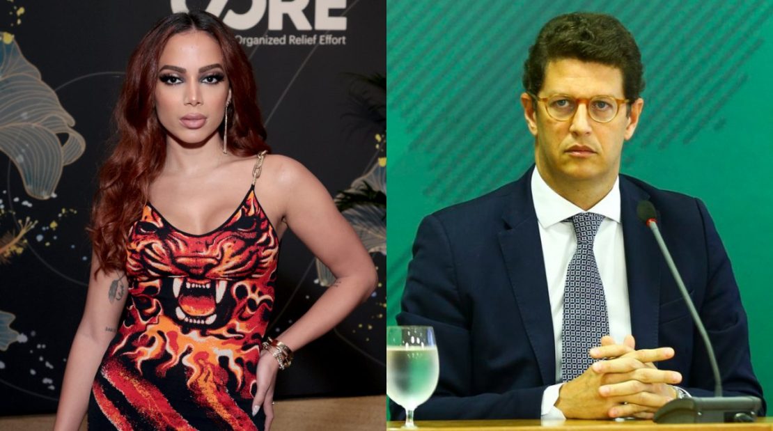 Anitta discute com ex-ministro Salles e o chama para debate no 'mano a mano'