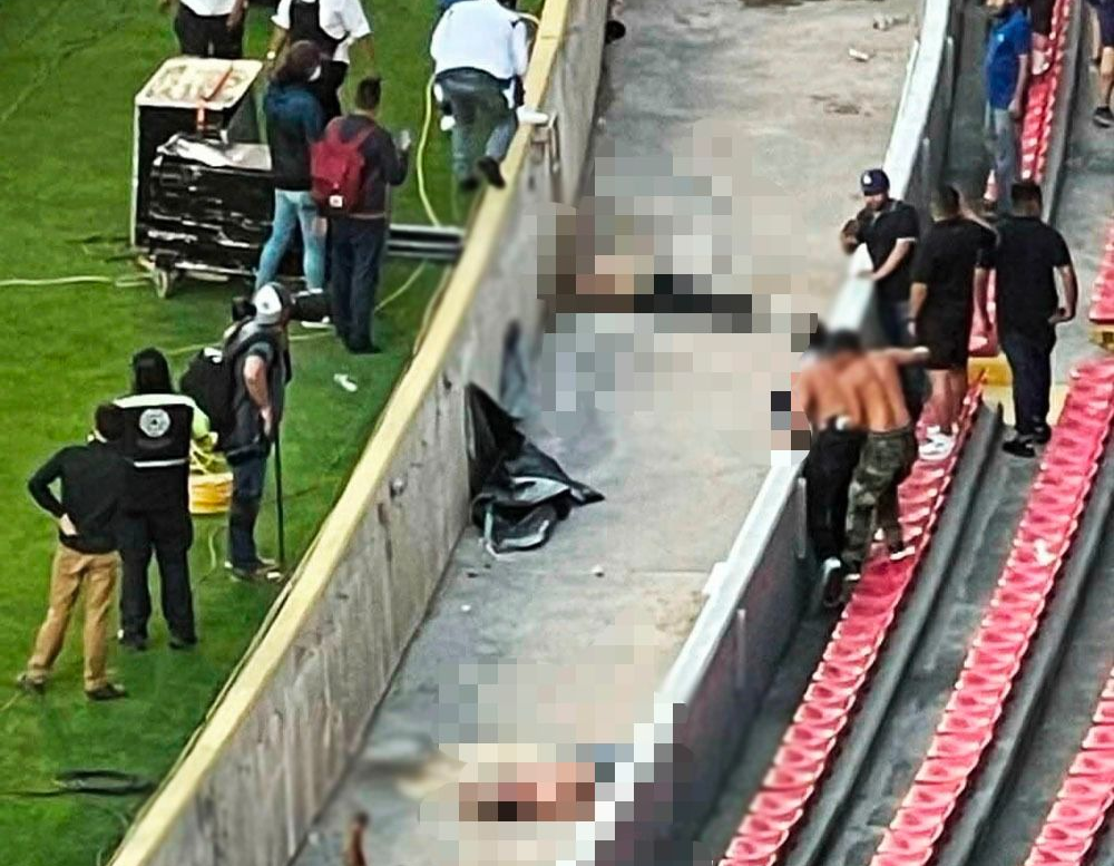 Torcedores desacordados em estádio no México