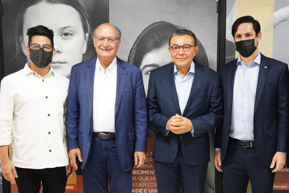 Leo Souza, Geraldo Alckmin, Carlos Siqueira e Rafael Motta