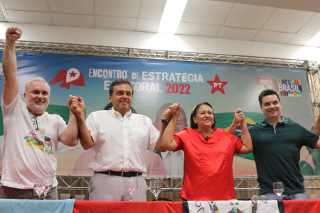 Jean Paul, Carlos Eduardo, Fátima Bezerra e Walter Alves