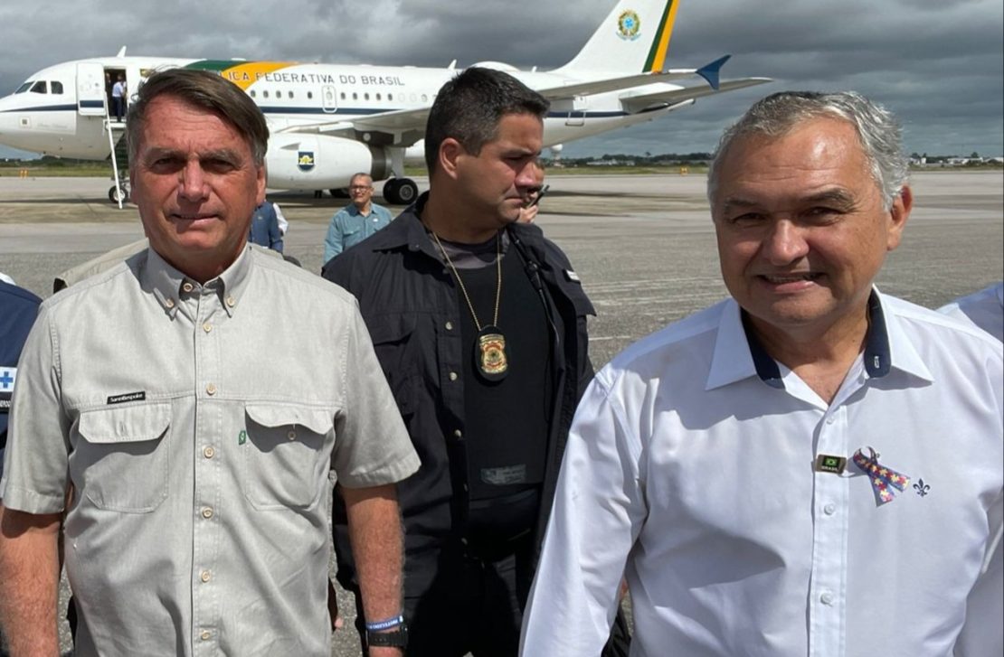 General Girão recepciona Bolsonaro em Natal