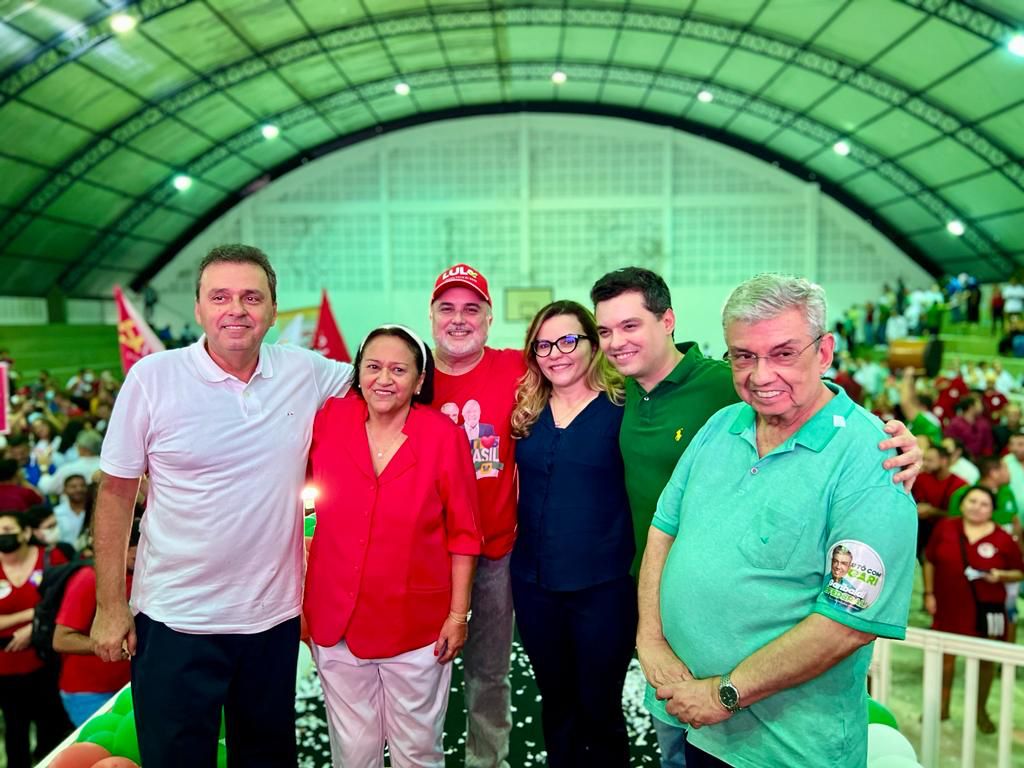 Carlos Eduardo, Fátima Bezerra, Jean Paul, Walter Alves e Garibaldi Filho