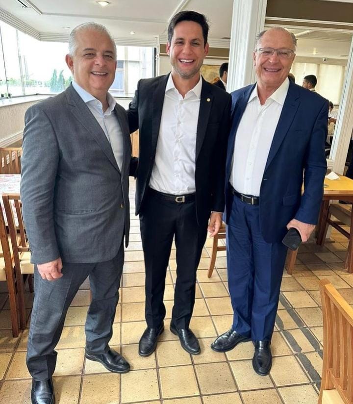 Márcio Franças, Rafael Motta e Geraldo Alckmin