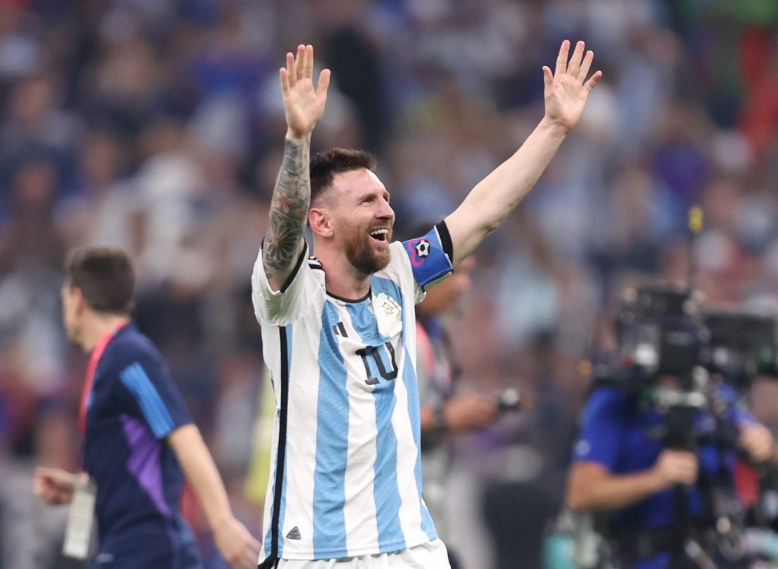 Messi fez dois gol na final da Copa do Mundo de 2022