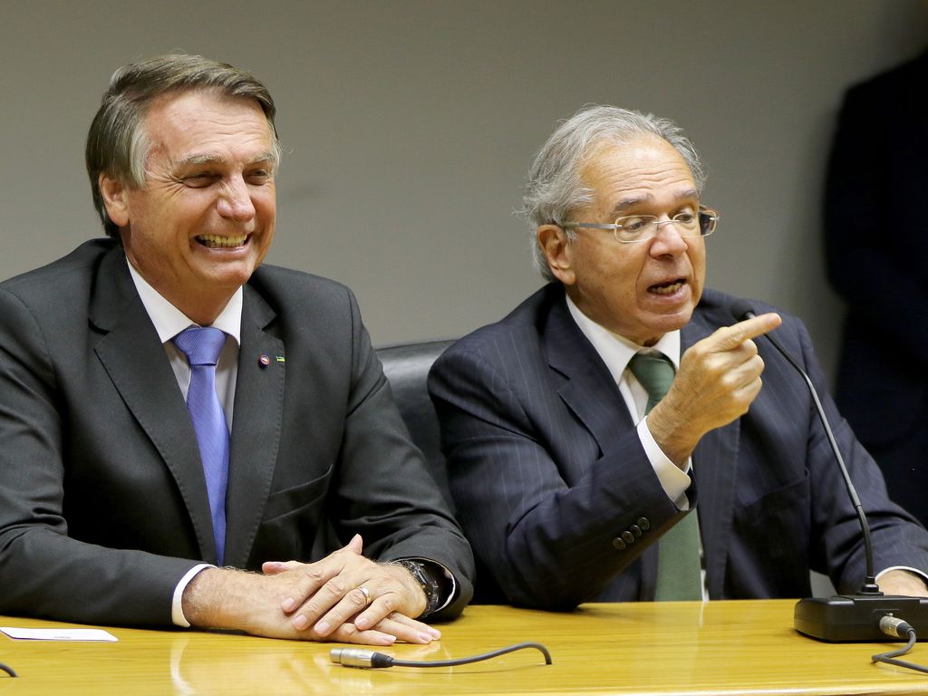 Jair Bolsonaro e Paulo Guedes