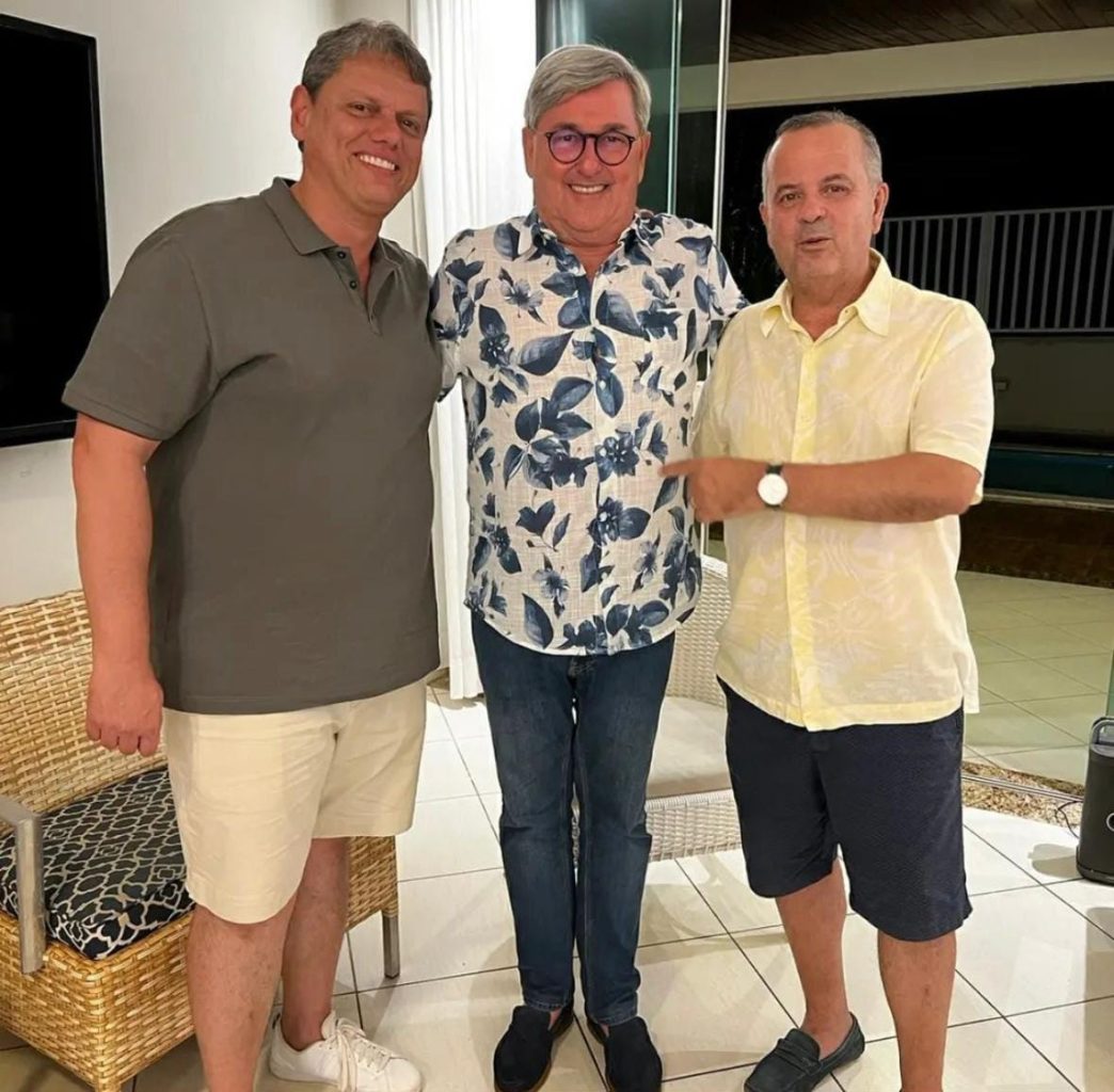 Tarcísio de Freitas, Tomba Farias e Rogério Marinho