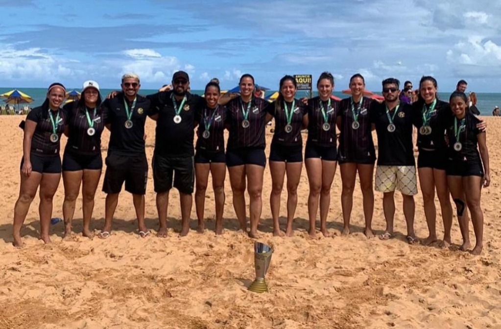 Equipe feminina do ABC é vice-campeã brasileira de Handebol de Areia 