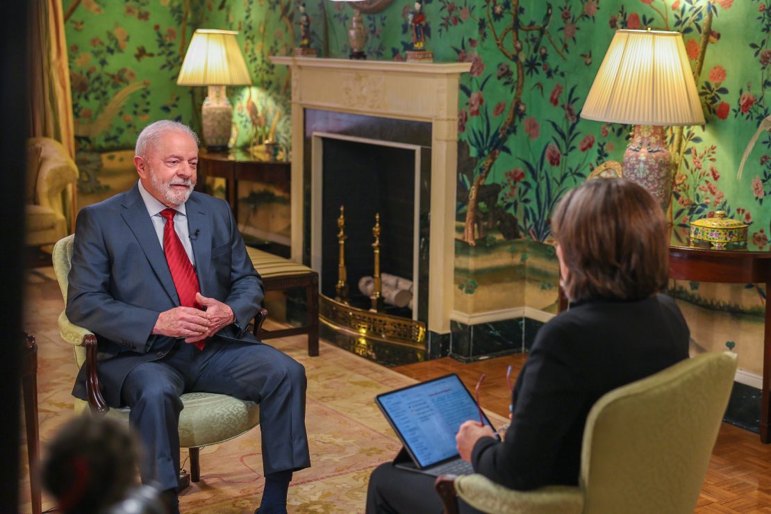 Lula em entrevista à CNN Internacional