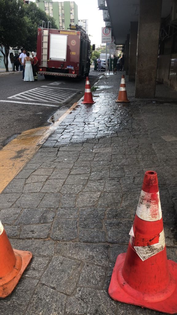 Corpo de Bombeiros na Maternidade Araken Pinto