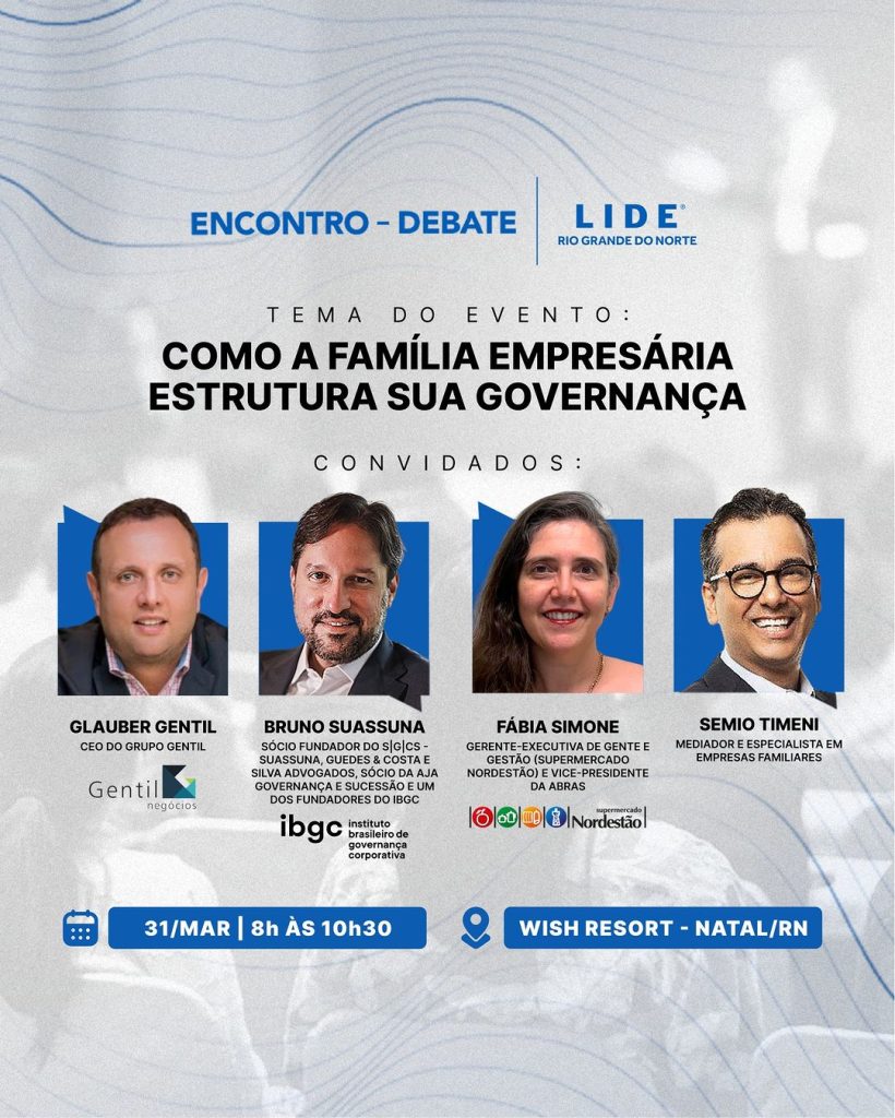 Cartaz de evento do LIDE RN