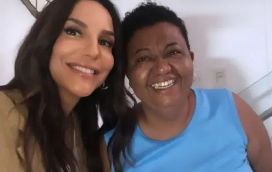 Ivete Sangalo visita Leo Santana e Lore Improta e funcionária passa mal de emoção