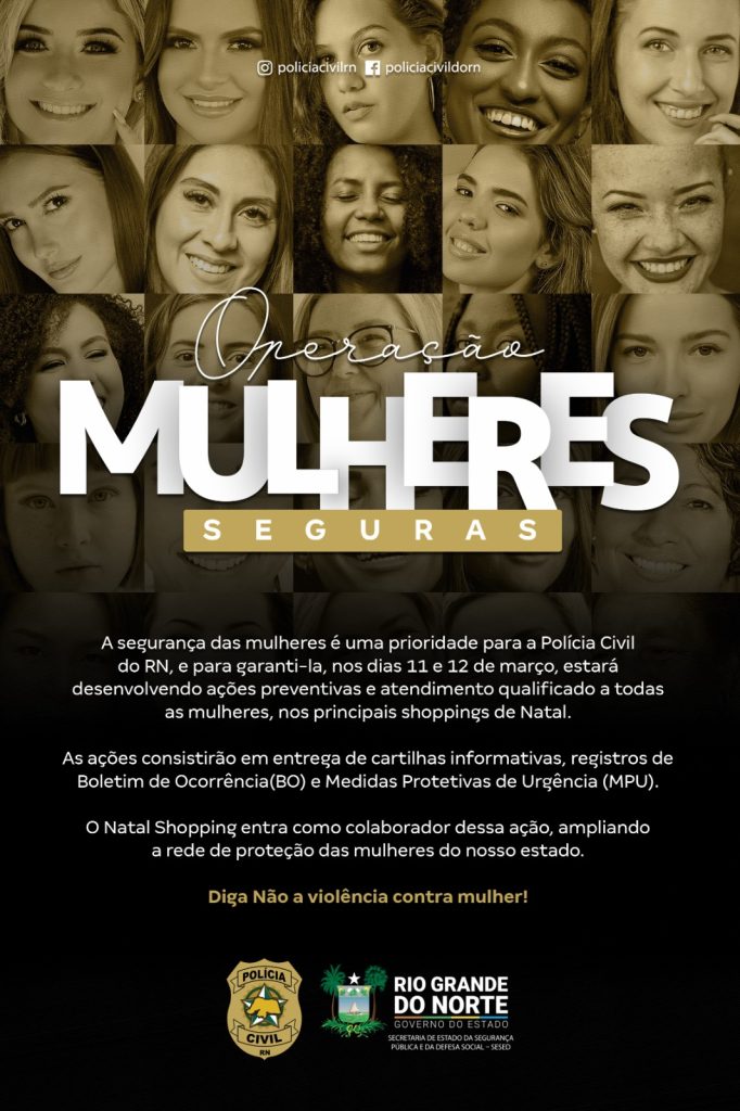 Cartaz da Operação Mulheres Seguras