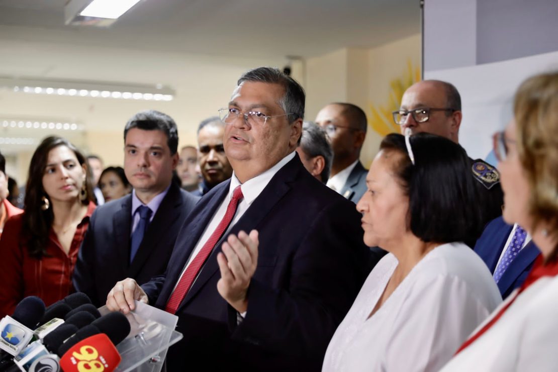 Flávio Dino determinou investigação da PF após ver ataques a Fátima Bezerra e Natália Bonavides. Foto: Elisa Elsie/GovRN