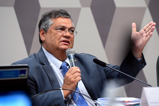 Flávio DIno promete providências legais contra o Telegram . Foto: Marcos Oliveira/Agência Senado