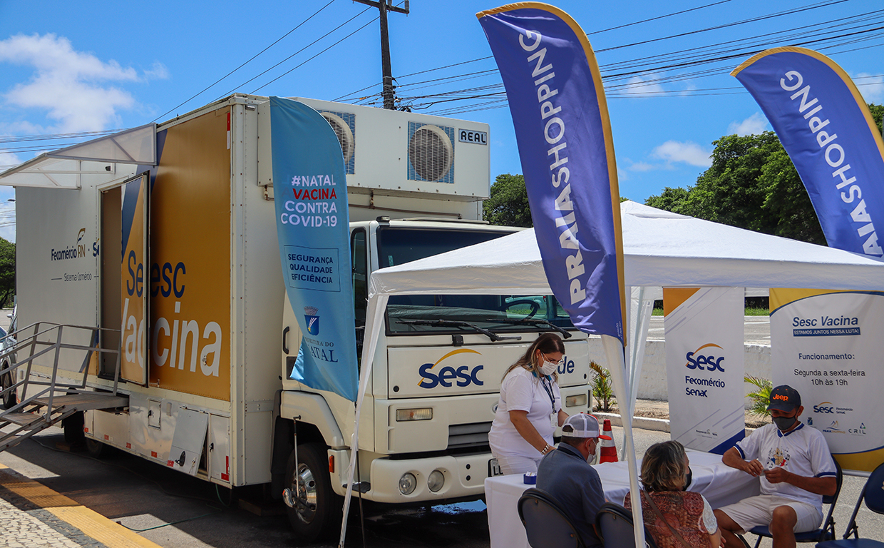 Sesc Vacina retorna ao Praia Shopping e permanece até o fim de junho