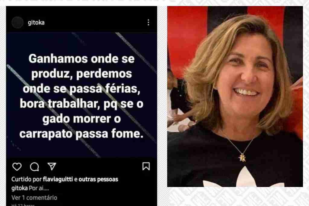 Diretora do Flamengo, Ângela Machado, fez postagem ofensiva ao Nordeste ap[os a eleição de 2022. Foto: Reprodução/ Instagram 