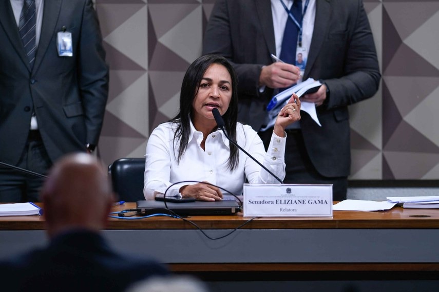 Eliziane Gama foi escolhida a relatora da CPMI dos Atos Golpistas. Foto: Edilson Rodrigues/Agência Senado