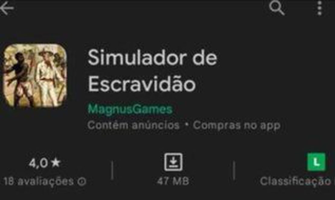 Jogo eletrônico simula escravidão e reforça racismo