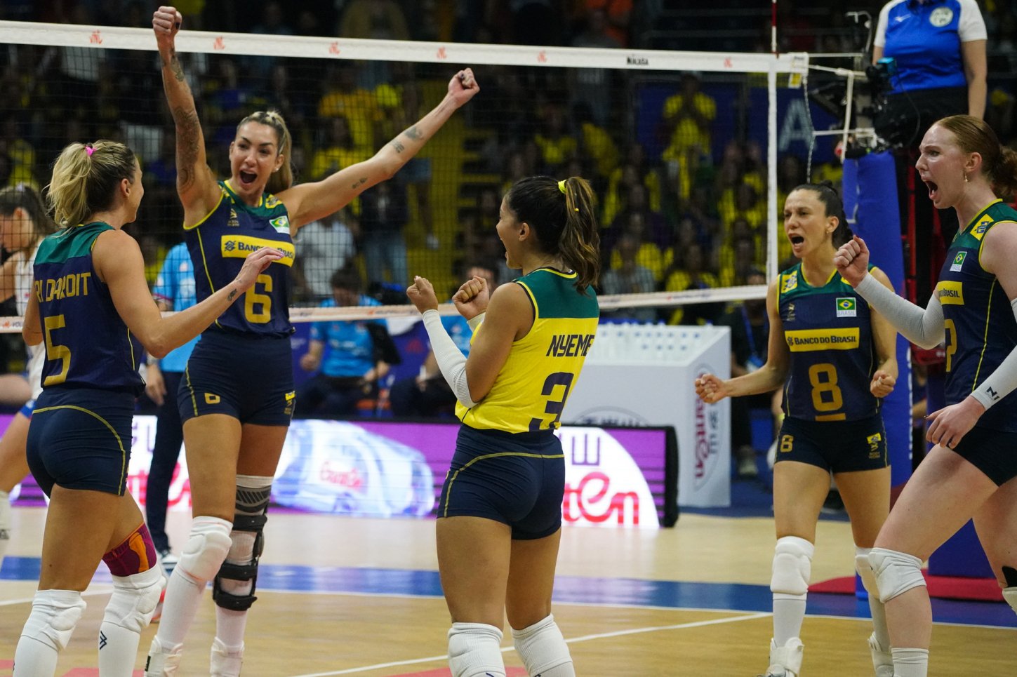 Liga das Nações Feminina: Brasil derrota bicampeã mundial Sérvia