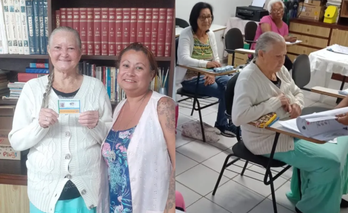 Idosa De 94 Anos Aprende A Ler E Escrever Em Projeto De Alfabetização