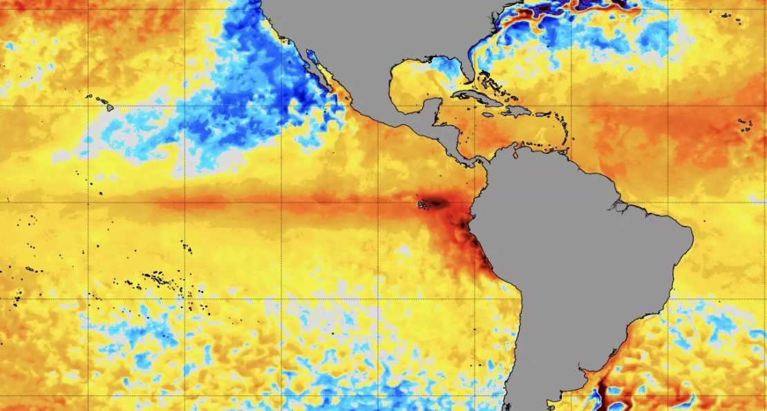El Niño deve ser sentido mais fortemente no Hemisfério Sul. Brasil está entre os mais atingidos. Foto: NOAA