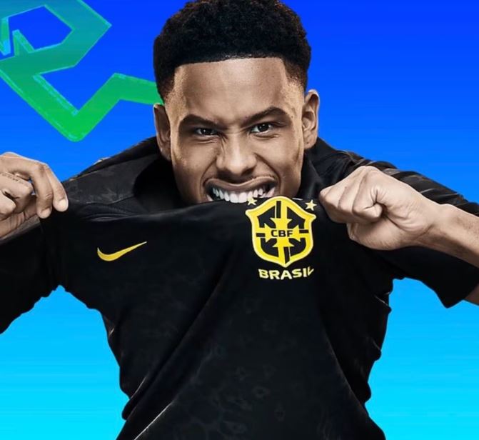 Brasil irá utilizar uniforme inteiramente preto no amistoso contra Guiné - (Foto: Reprodução/Nike)