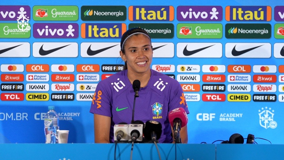 Na Copa do Mundo Feminina, a potiguar Antônia é uma das mais experientes da seleção brasileira. Créditos: Joilson Marconne/CBF