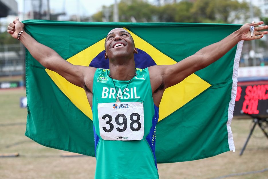 Erick Cardoso comemora resultado excelente no Sul-Americano de Atletismo Foto: Wagner Carmo / CBAt