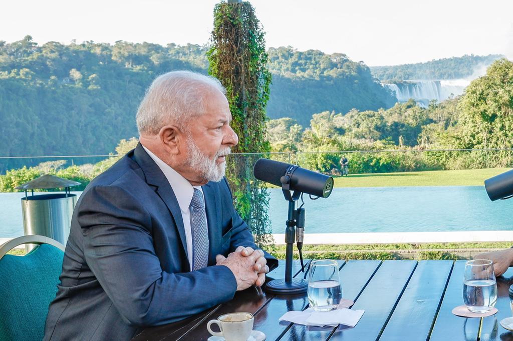 Lula durante o programa Conversa com o Presidente - Foto: Ricardo Stuckert/PR