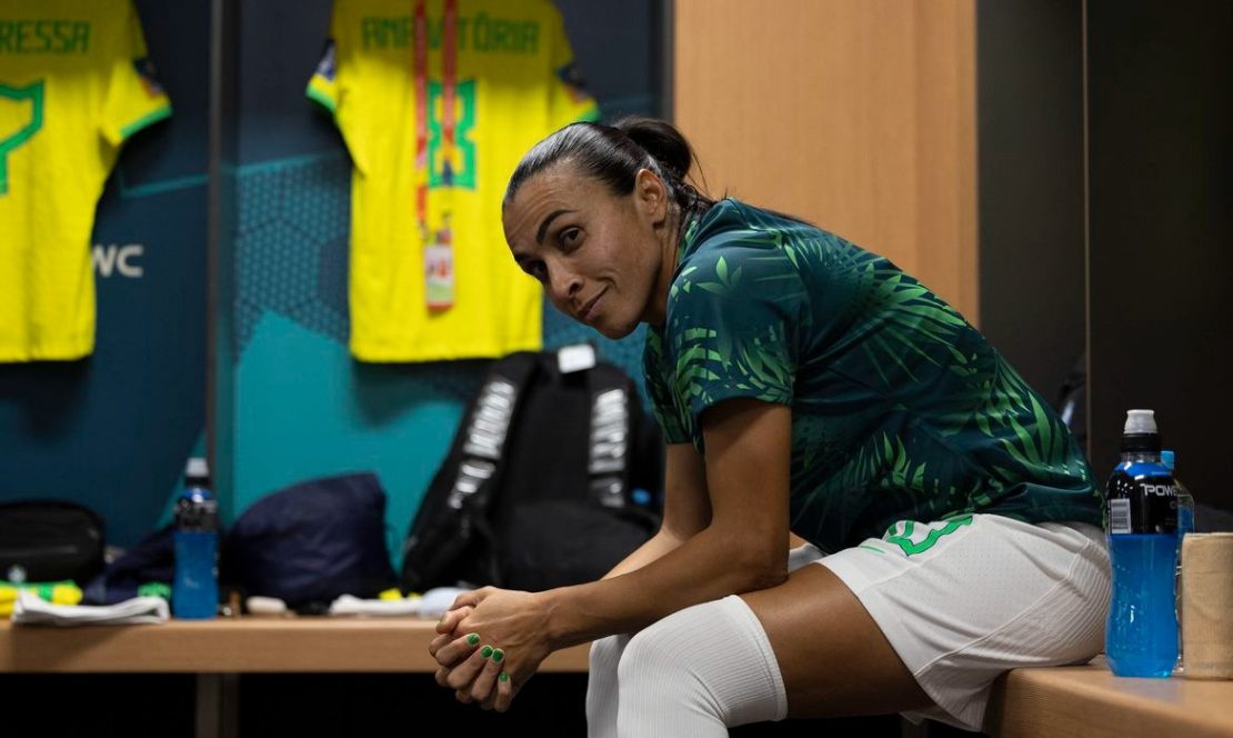 Marta também afirmou que está pronta para colaborar com o Brasil da forma que for necessária. Foto: Thais Magalhães/CBF