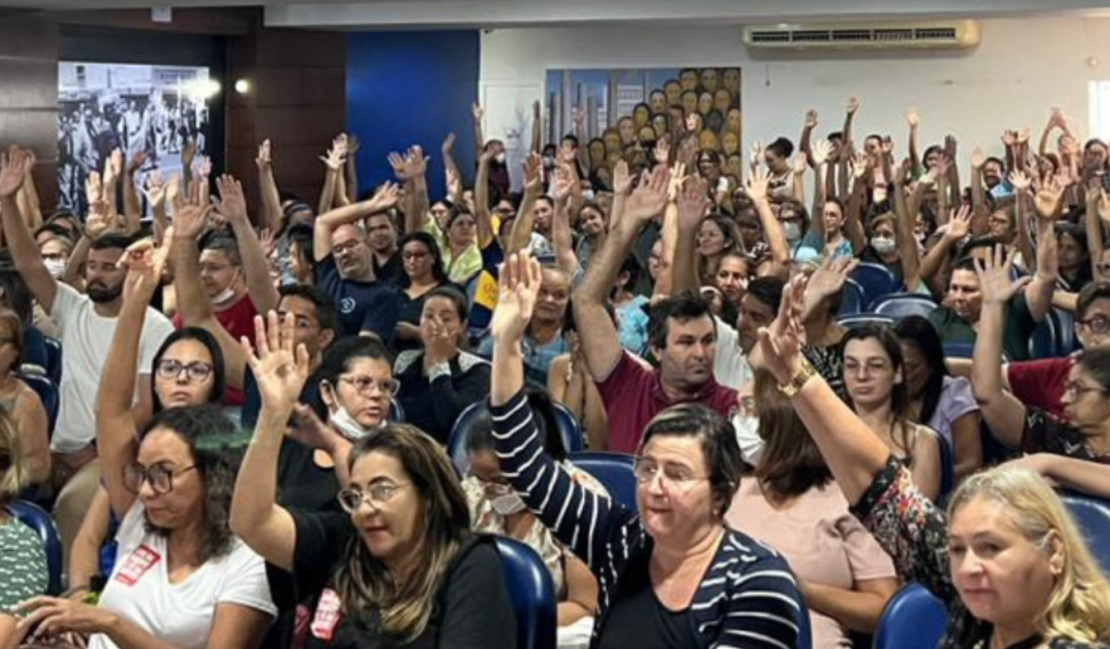 Suspensào da greve da saúde no R foi definida em assembleia da categoria. Foto: Sindsaúde