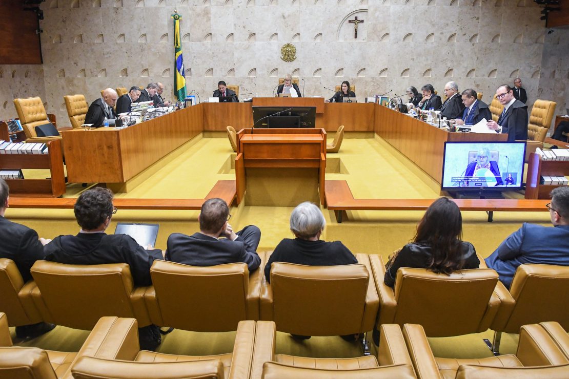 Até agora, seis ministro já votaram a favor da contribuição sindical. Foto: Carlos Moura/SCO/STF.