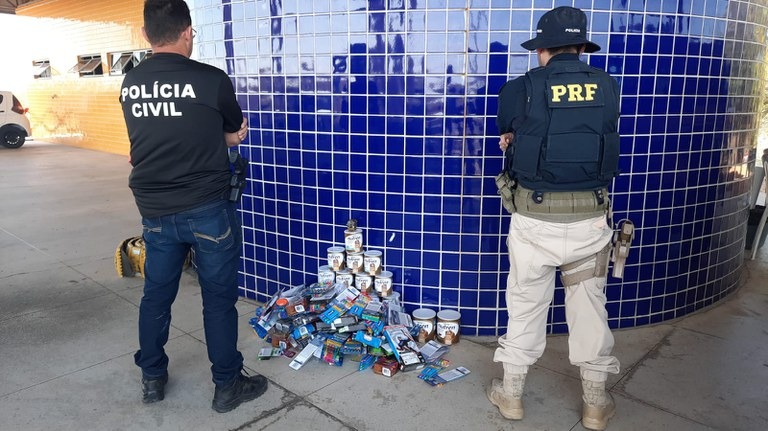 Prisão de quadrilha em Mossoró foi resultado de operação conjunta da PRF e da Polícia Civil. Foto: PRF/Divulgação