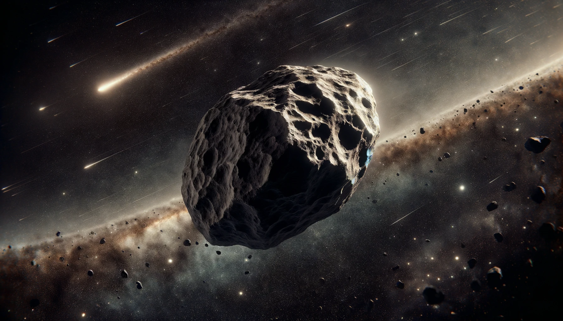 Até hoje os cientistas debatem se Oumuamua seria cometa, asteroide e ou nave alienígena. Imagem: Ilustração gerada por IA