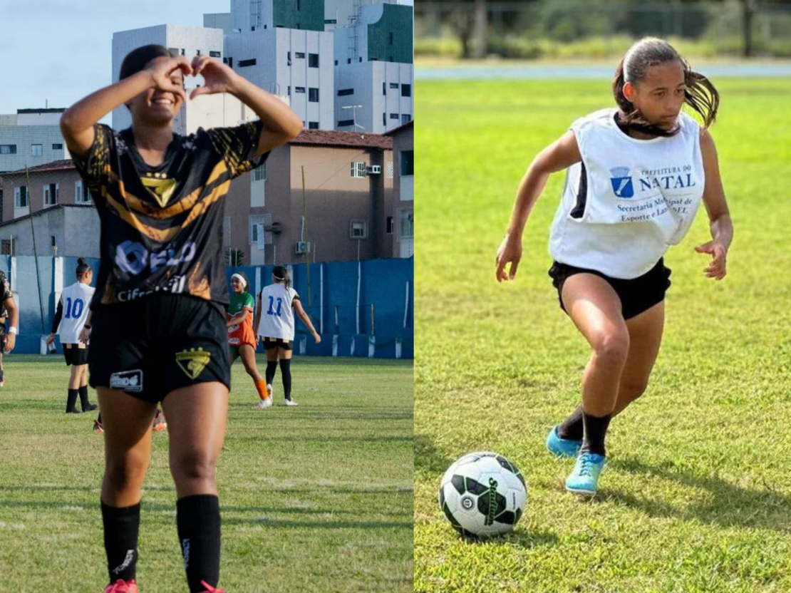 Jovens jogadoras entram para a história do futebol potiguar feminino