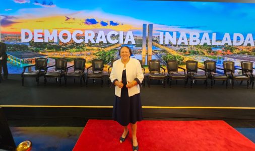 Em discurso, Fátima Bezerra defendeu que não haja anistia para golpistas. Foto: Twitter/Fátima Bezerra