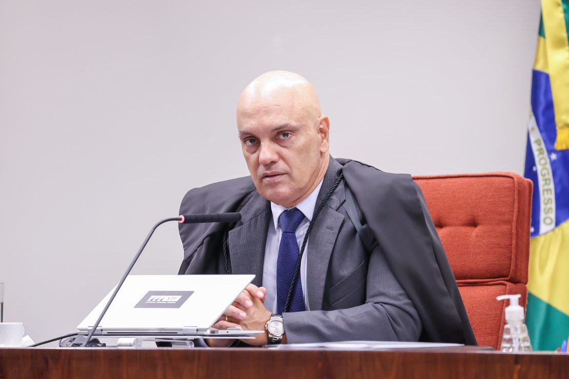 Ministro Alexandre de Moraes alertou para o risco de cassação de mandatos para aqueles que usarem IA de maneira irregular. Foto: Antonio Augusto/SCO/STF