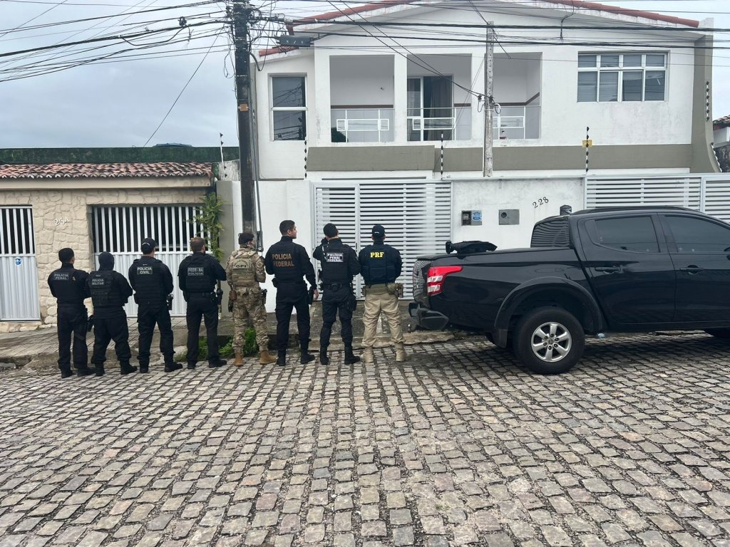 Casa onde o líder de facção que atua na Bahia foi preso. Foto: SSP-BA