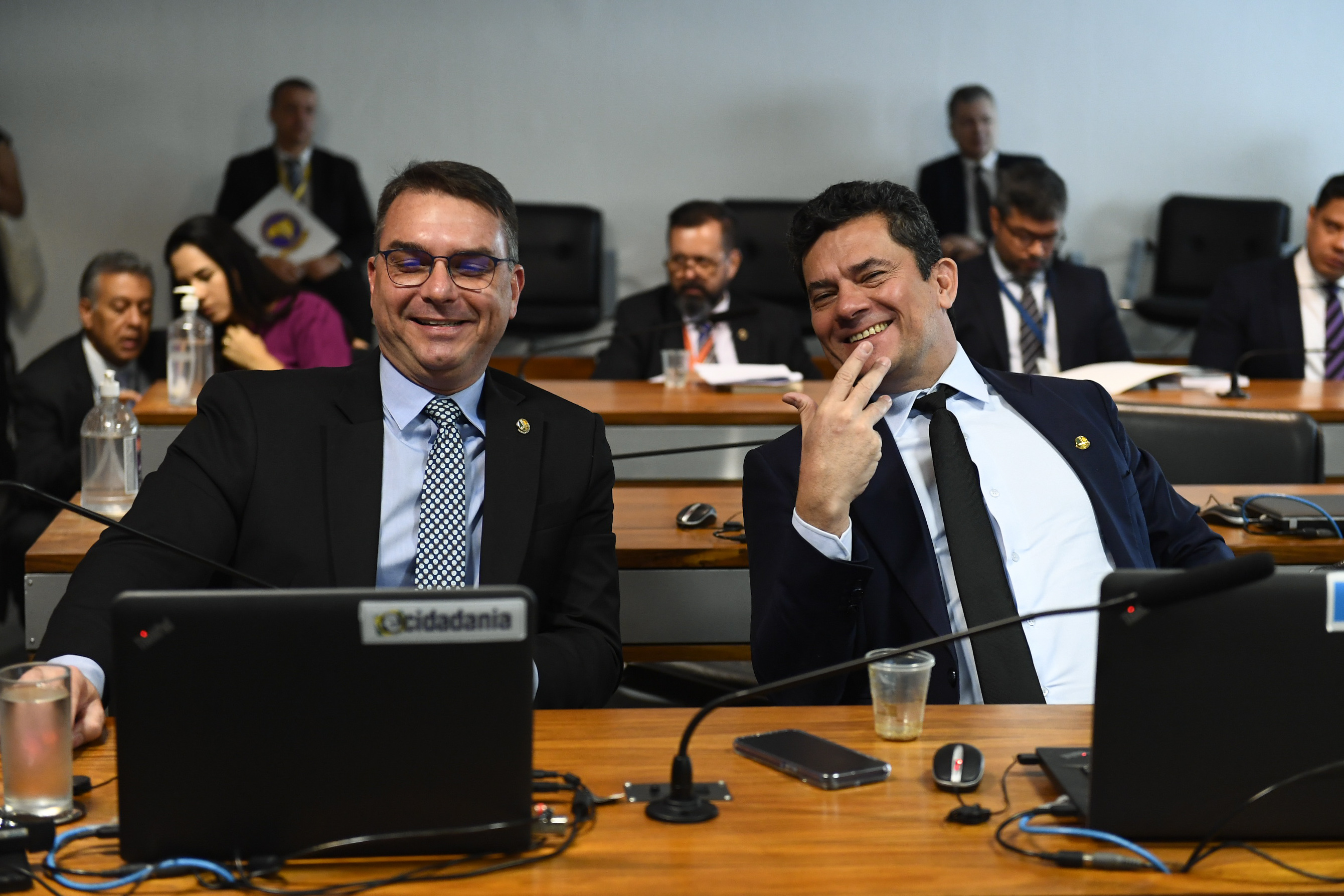 Flávio Bolsonaro processou Marcelo Freixo e a Justiça entendeu que ele tem razão na sua queixa. Foto: Roque de Sá/Agência Senado