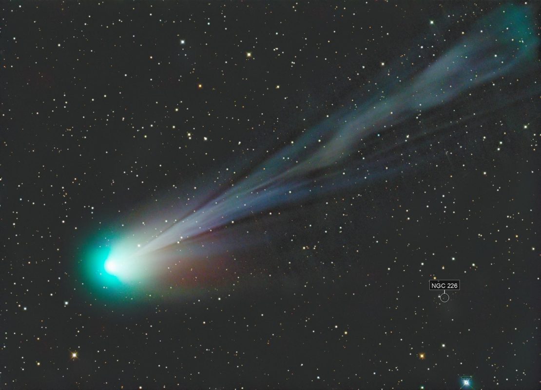 O Cometa do Diabo será visível no Brasil a partir do dia 21 de abril. Foto: Andre van Zegveld/Astrobin
