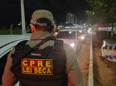 Lei Seca autua 26 motoristas no bairro Cidade Verde, em Parnamirim - Foto: Divulgação/PMRN