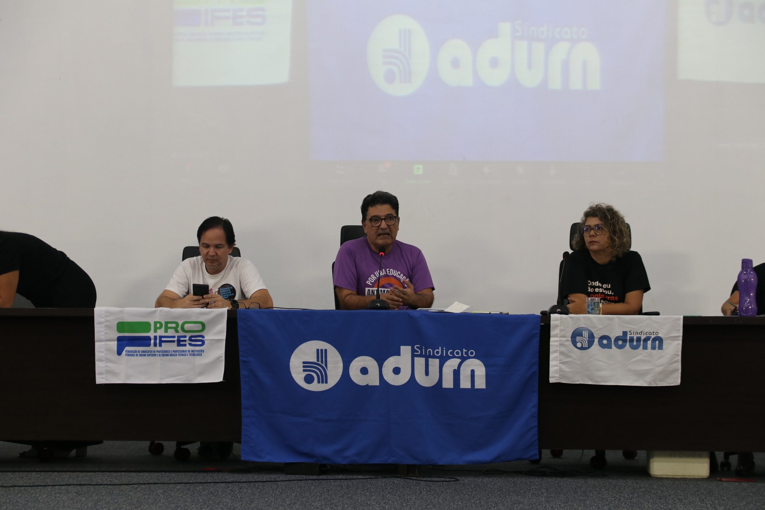 Em plebiscito promovido pela Adurn, maioria dos professores votou pela continuidade da greve na UFRN. Foto: Adurn